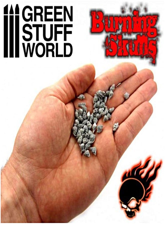 Green Stuff World Green Light The Staff World-Will-o'-The-wisp Skull 50 Pieces Miniature Accessories GSWD-1498 - Image 4